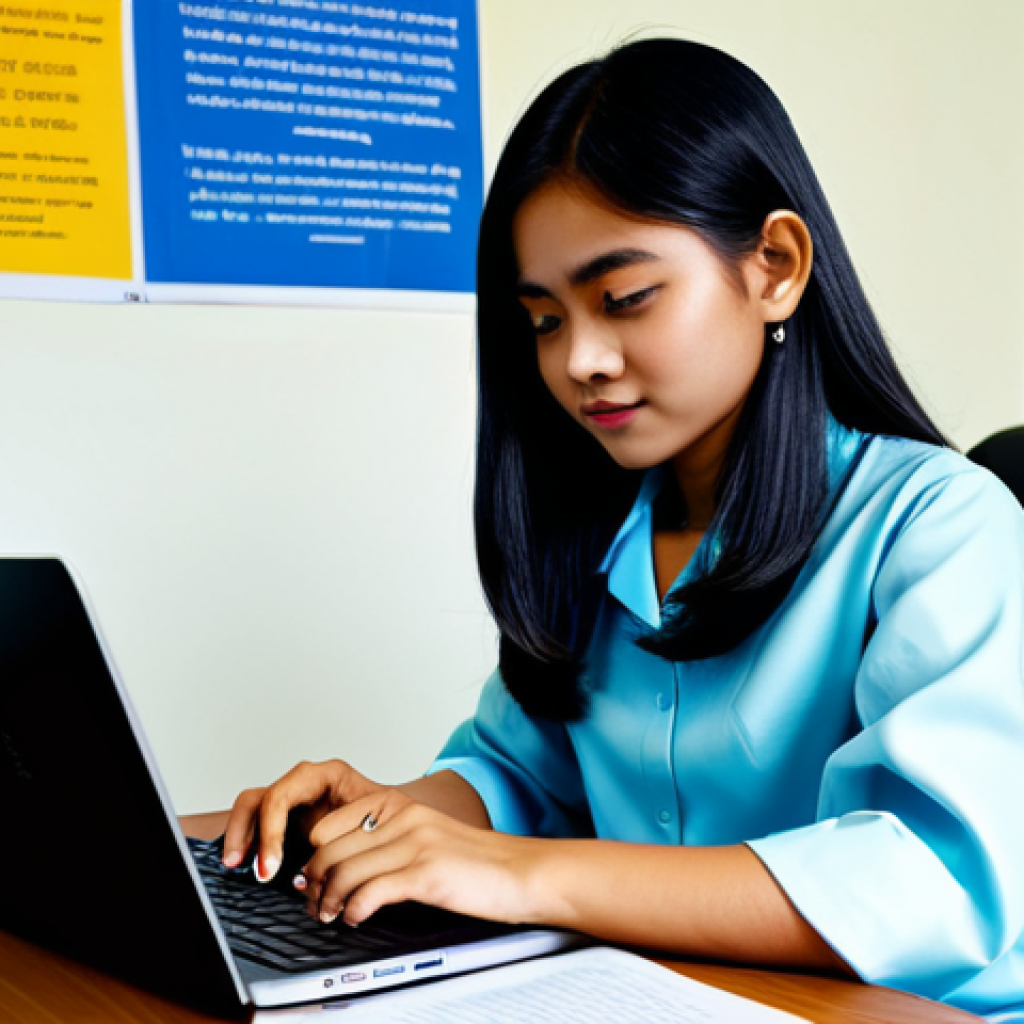 **

A Malaysian student in a "baju kurung", studying diligently at a desk filled with textbooks and a laptop. The background shows a cozy dorm room with motivational posters. Fully clothed, appropriate attire, safe for work, perfect anatomy, natural proportions, academic setting, high quality, professional.

**